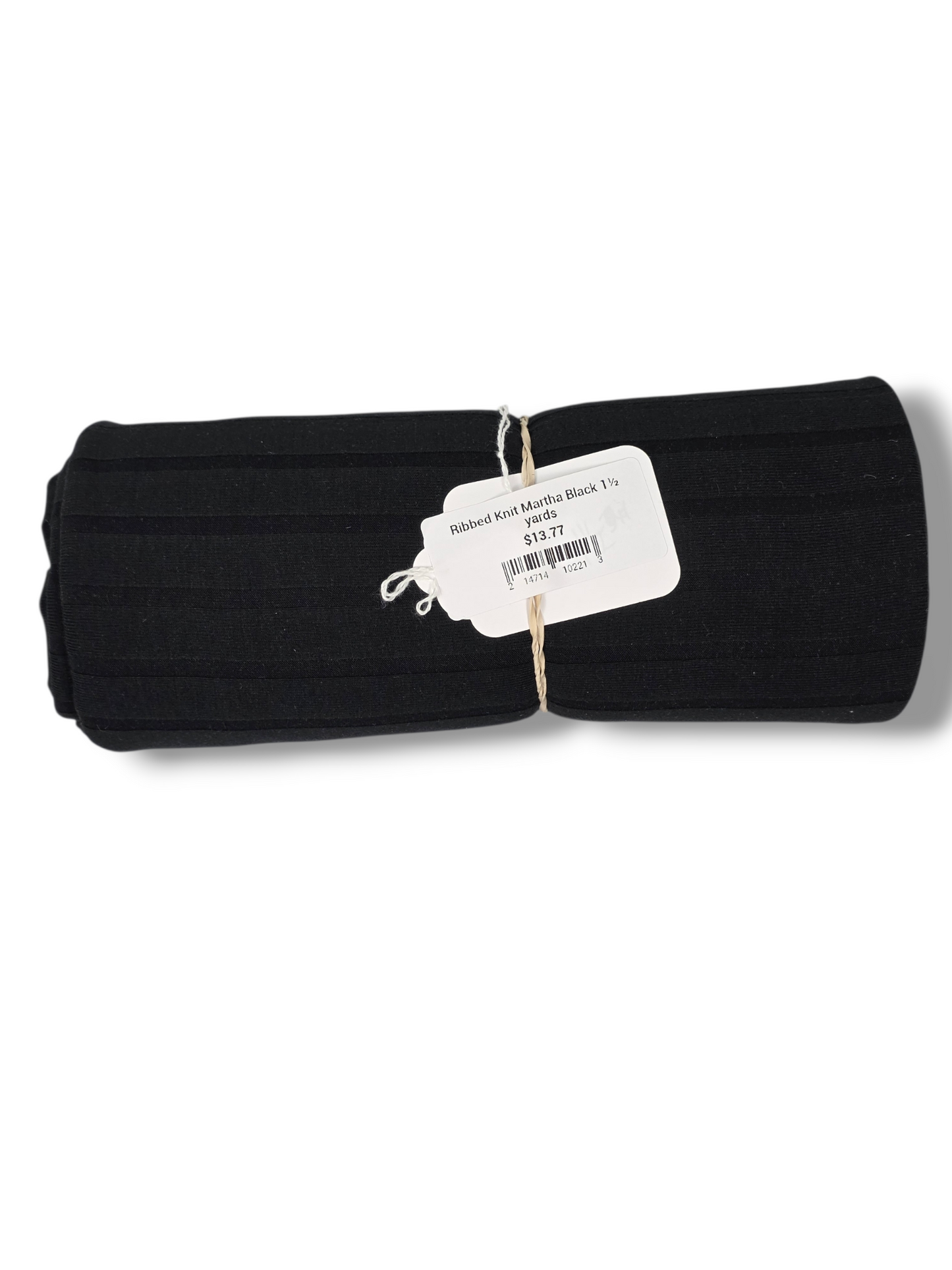 Ribbed Knit Martha Black 1½ yards