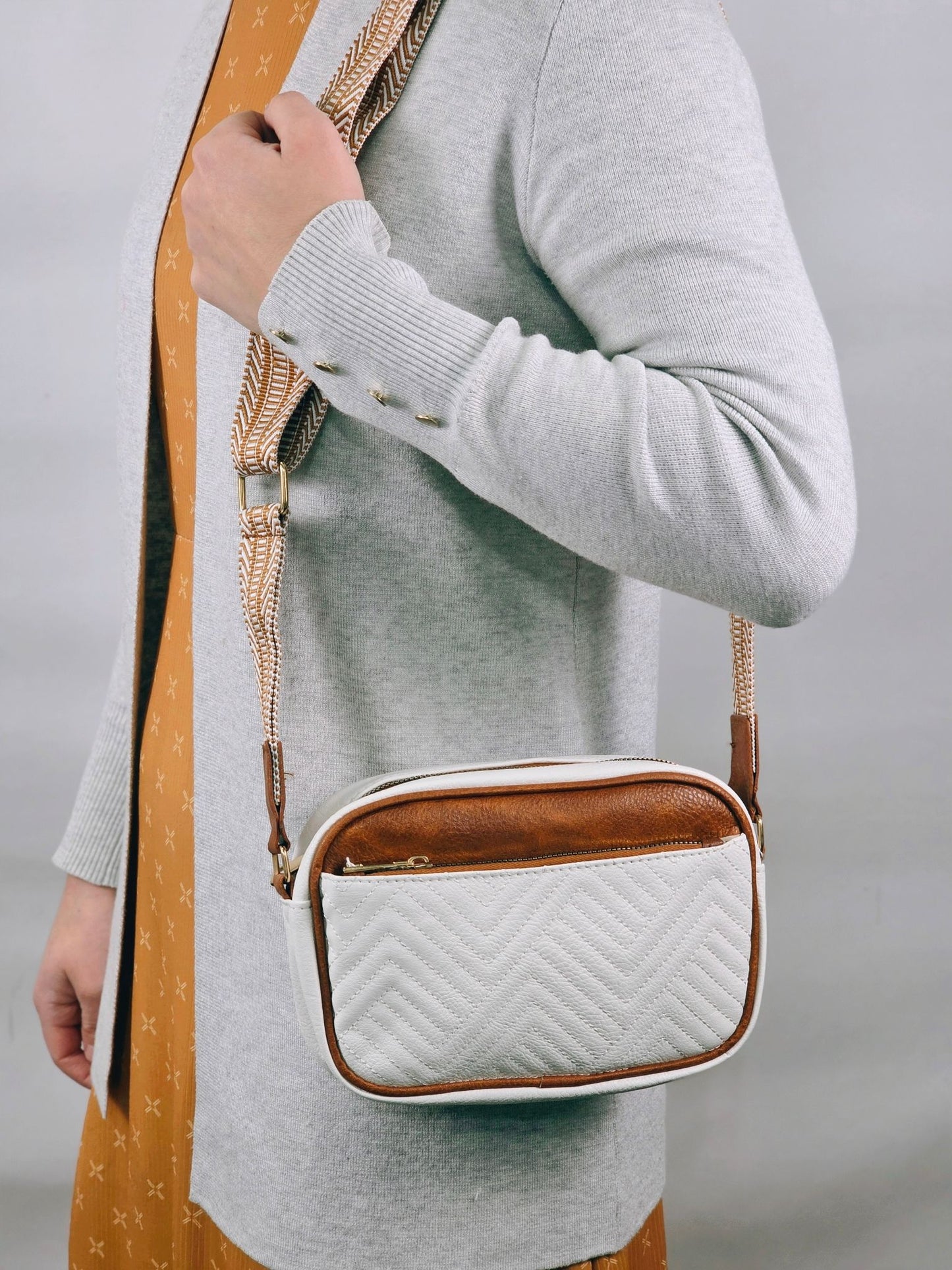 Crossbody Purse White