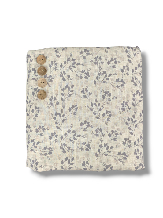 *Unique Design* Linen Serene Sprays Ice Blue