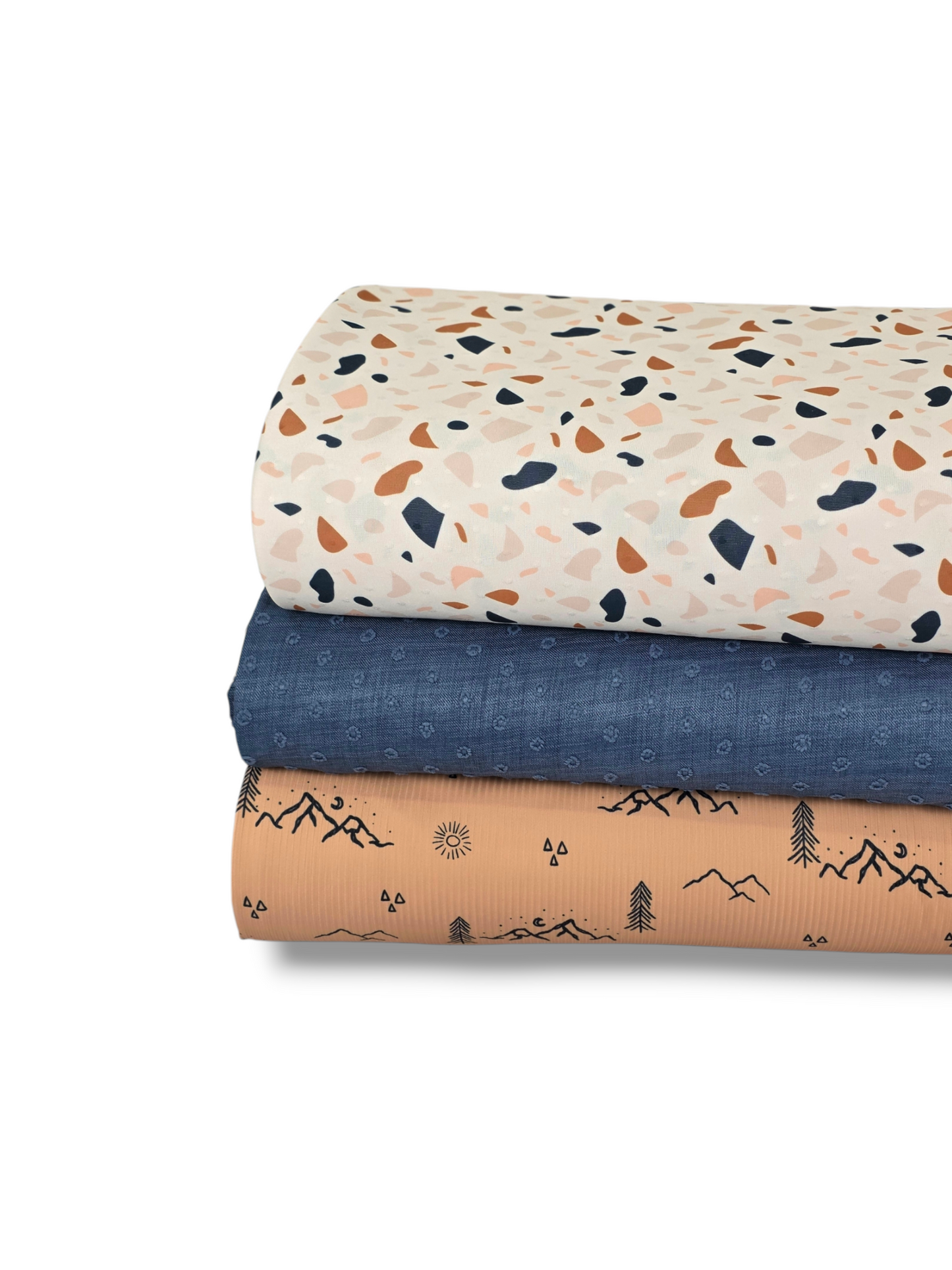 *Unique Design* Swiss Dot Knit Flintstone Cream
