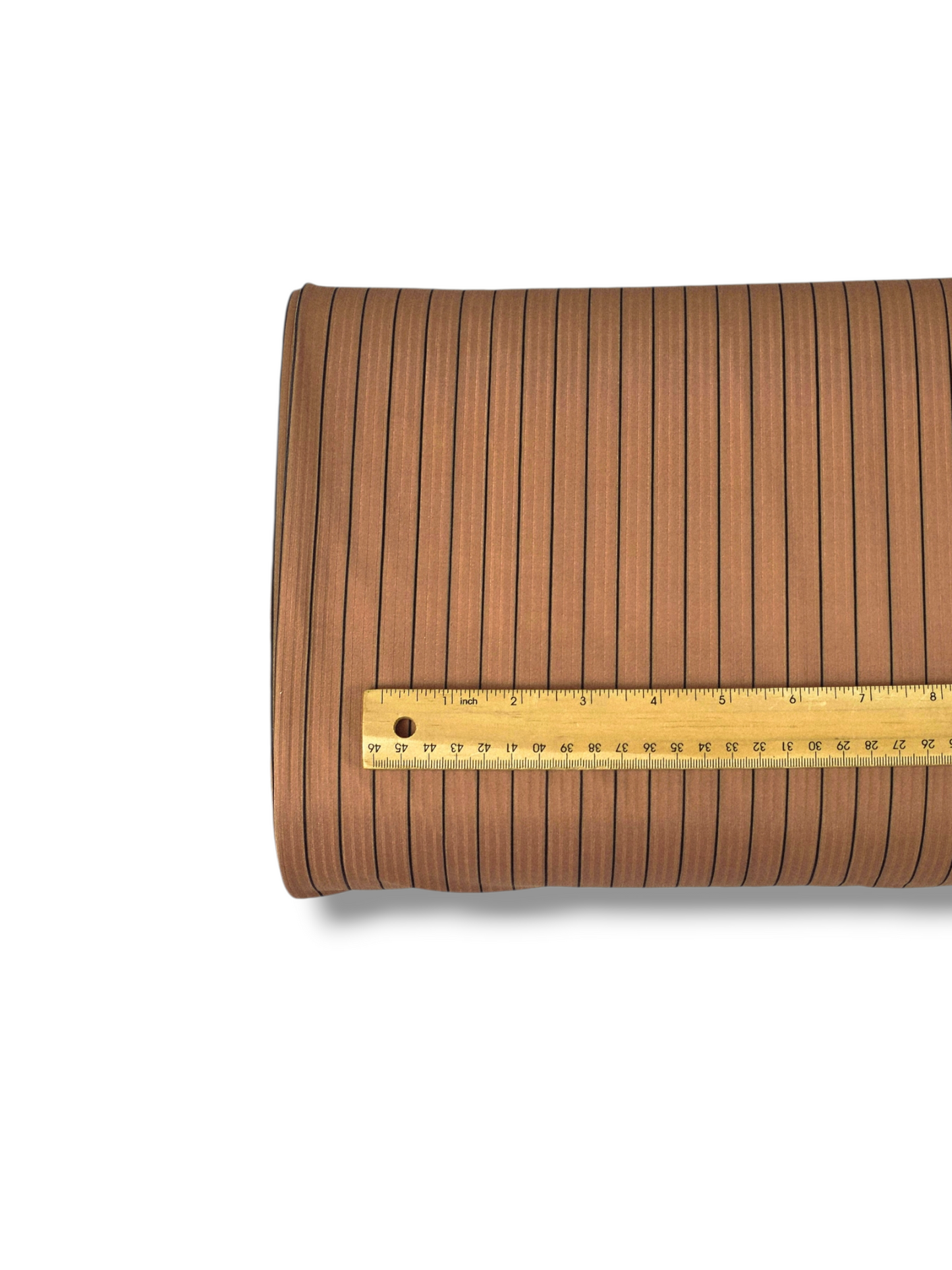 *Unique Design* Willow Ribbed Knit Minimal Stripe Cocoa