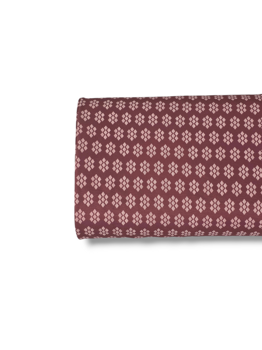 * Unique Design * Cloud Poly Gathered Geometry Brick Red