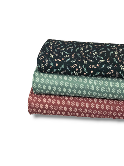 * Unique Design * Cloud Poly Gathered Geometry Forest Green
