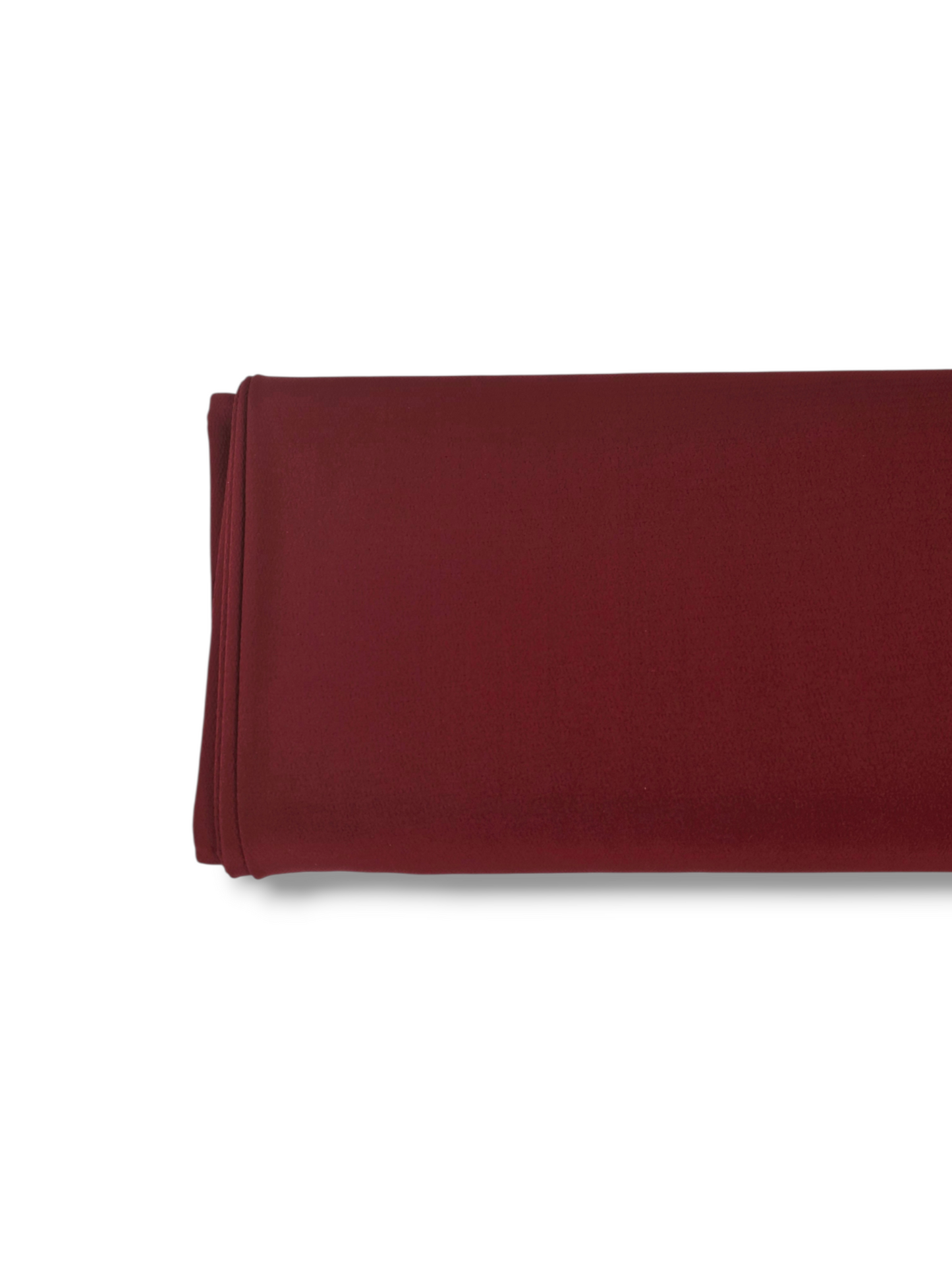 Crinkle Crepe Polyester Red