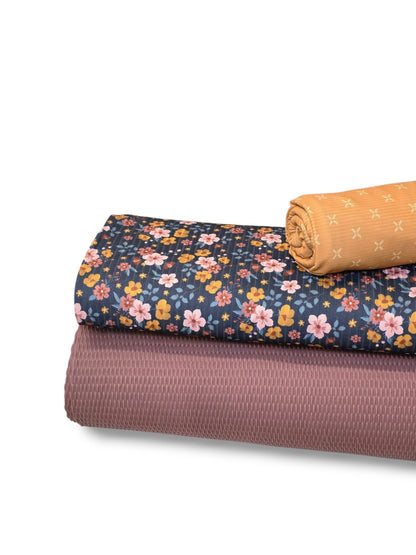 Macaroni Knit Solid Withered Rose