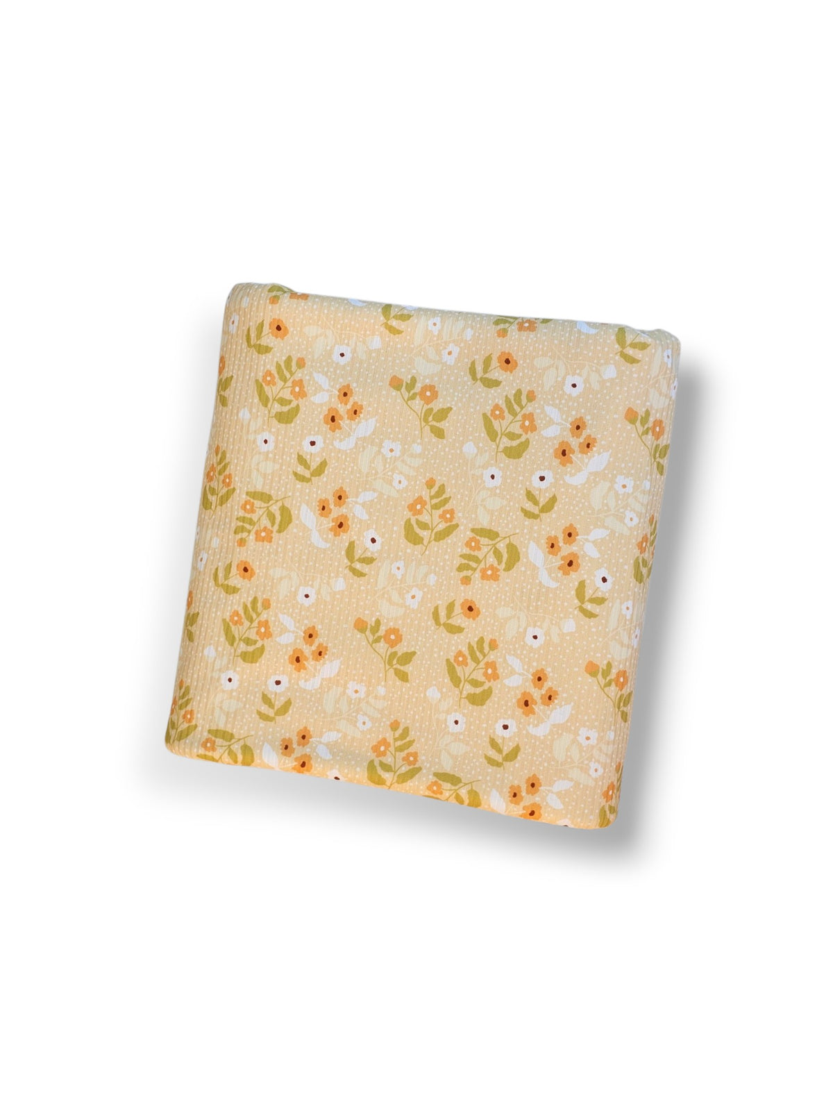 *Unique Design* Willow Ribbed Knit Darling Petals Light Yellow