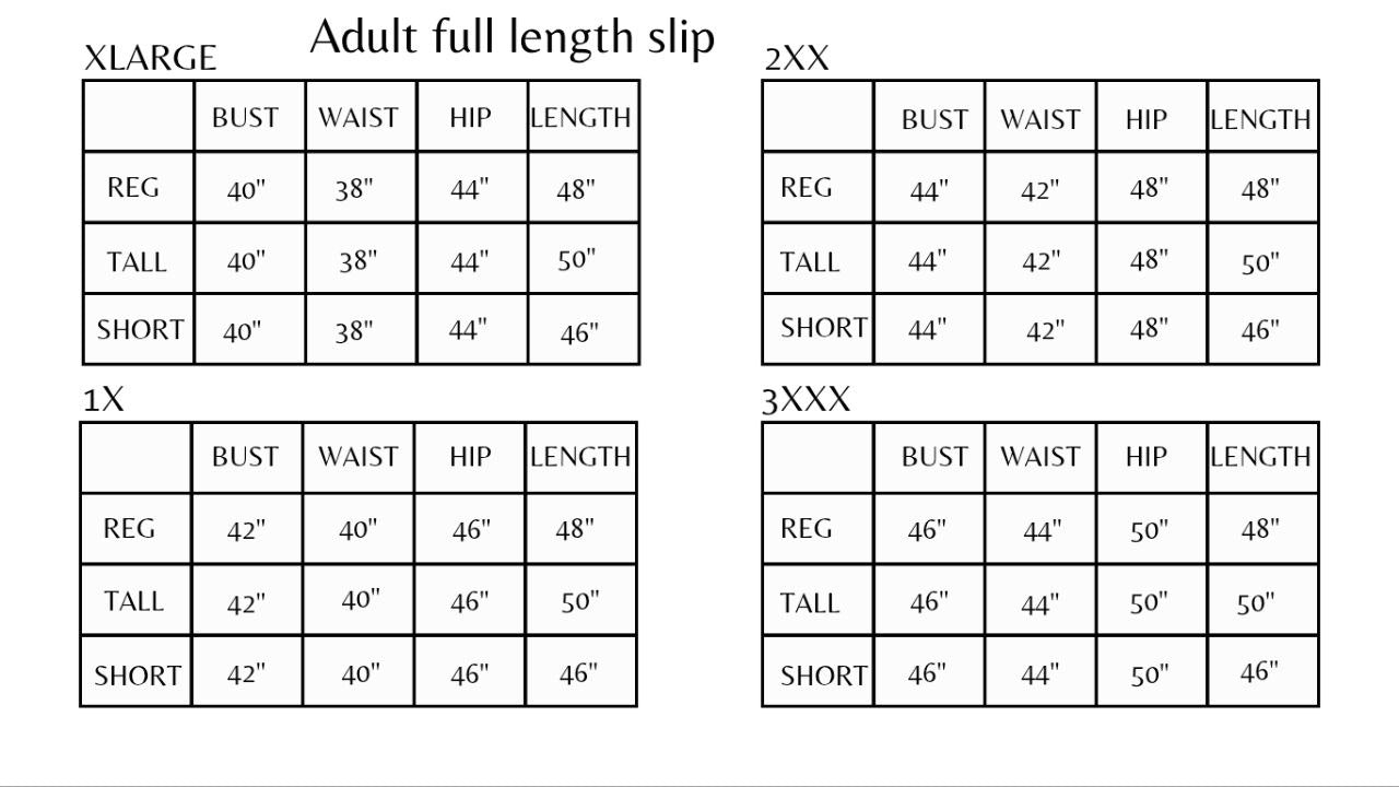 Full Length Ladies Slip