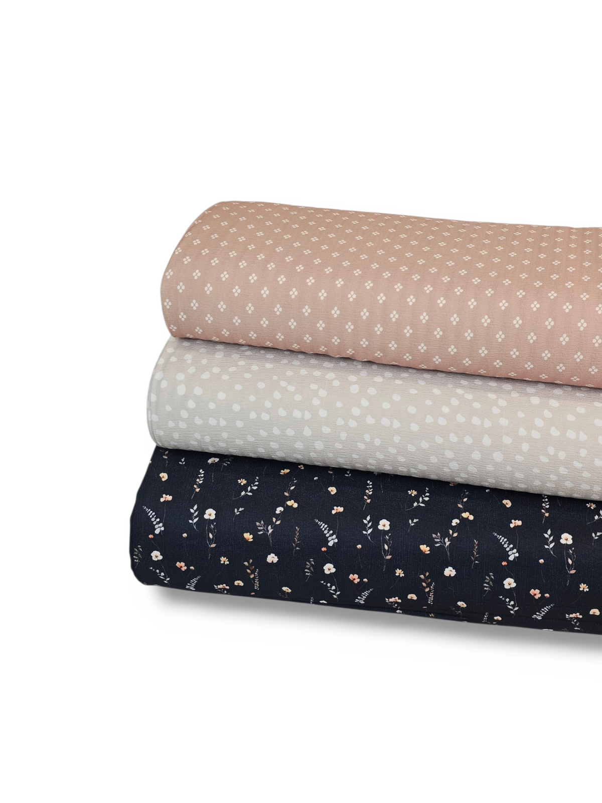 *Unique Design* Cloud Poly Ivory Wildflowers Black