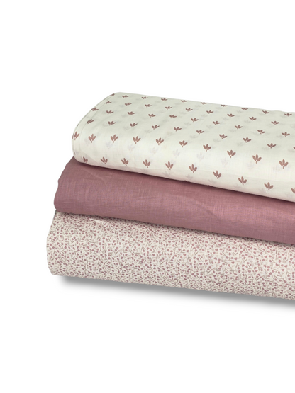*Unique Design* Linen Petite Flutter Mauve