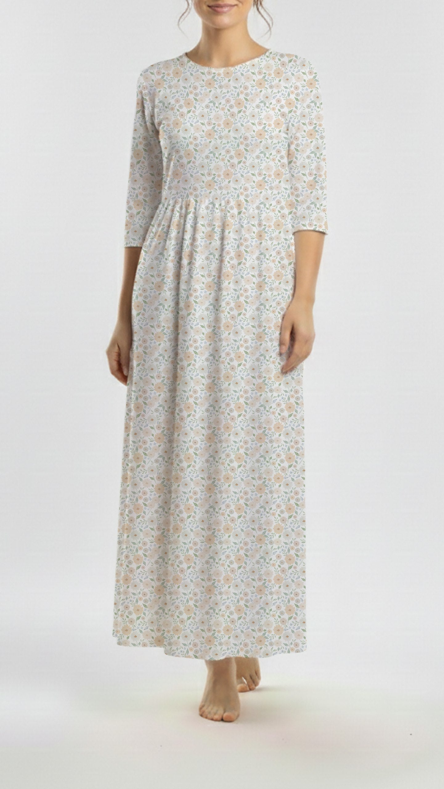 Reign Rib Knit Muted Meadow White