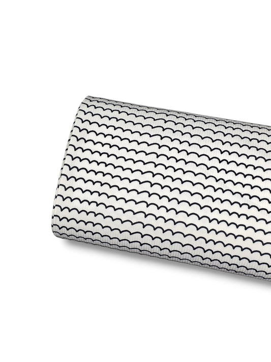 *Unique Design* Willow Ribbed Knit Coastal Wave White