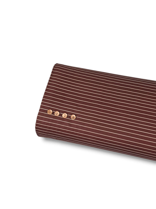 *Unique Design* Willow Ribbed Knit Classic Stripe Chestnut