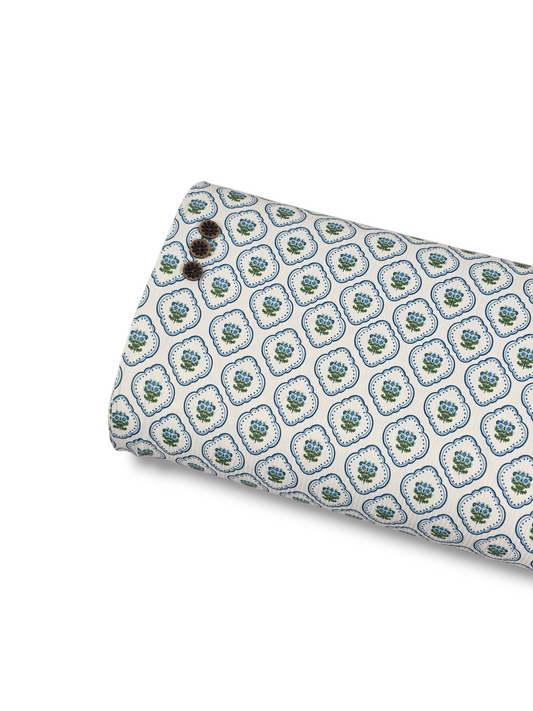 *Unique Design* Willow Ribbed Knit Bluebell Diamonds