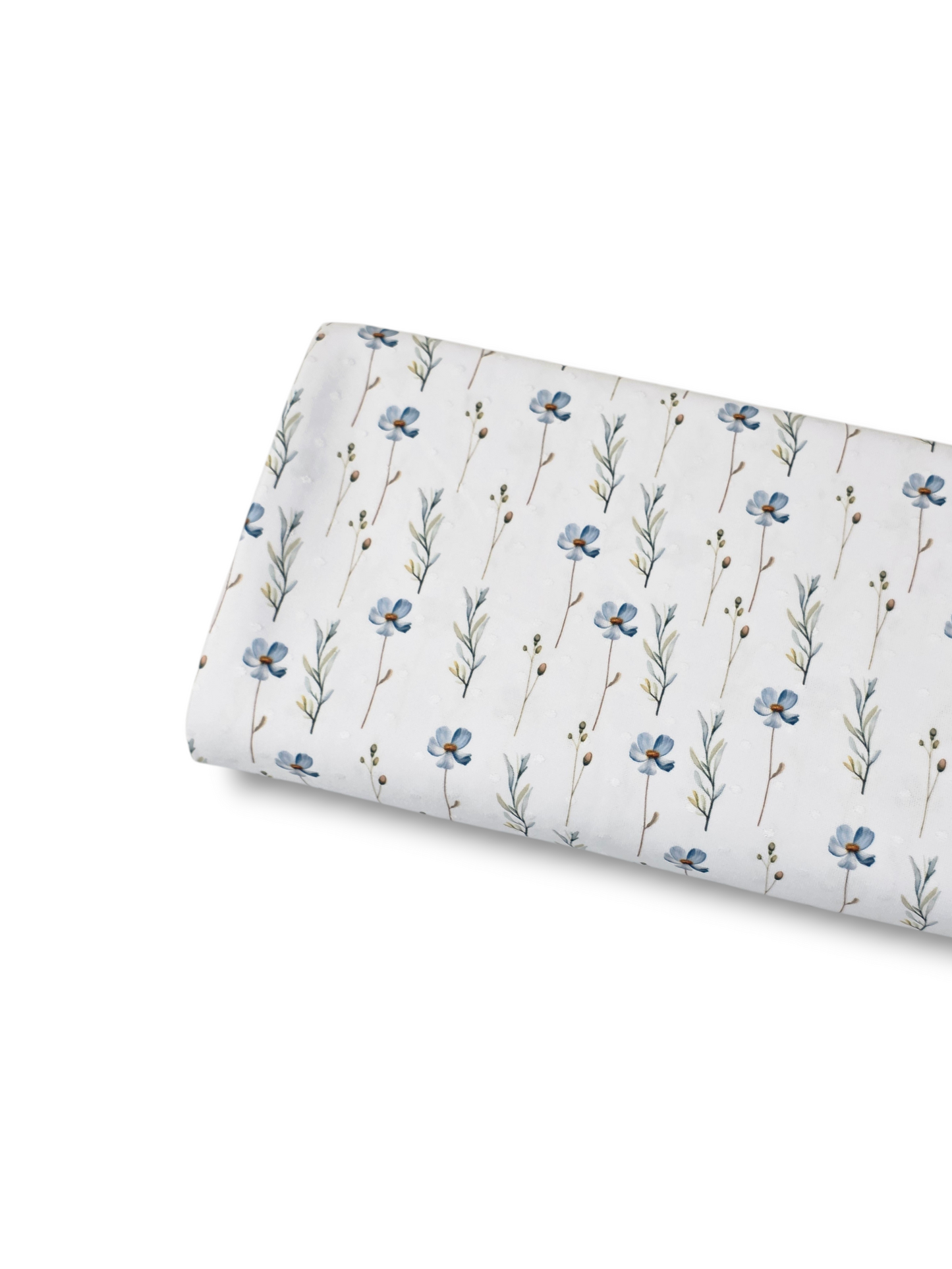 * Unique Design * Swiss Dot Knit  Spring Whispers White