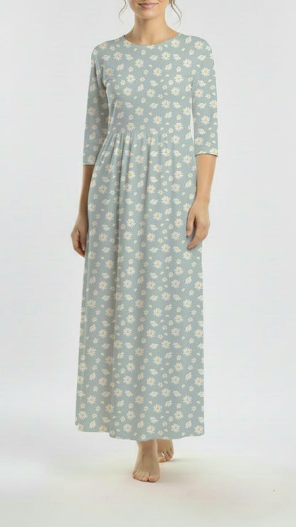 *Unique Design* Willow Ribbed Knit Springtime Daisy