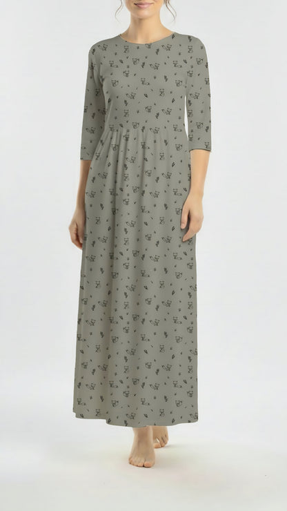 *Unique Design* Willow Ribbed Knit Minimal Fox Olive
