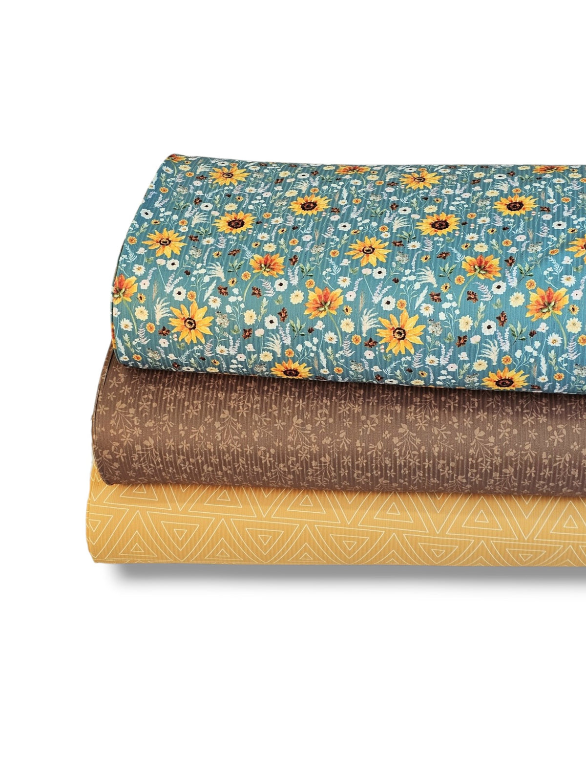 *Unique Design* Willow Ribbed Knit Autumn Sunflower Aqua