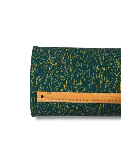 * Unique Design * Cloud Poly Golden Whispers Forest Green