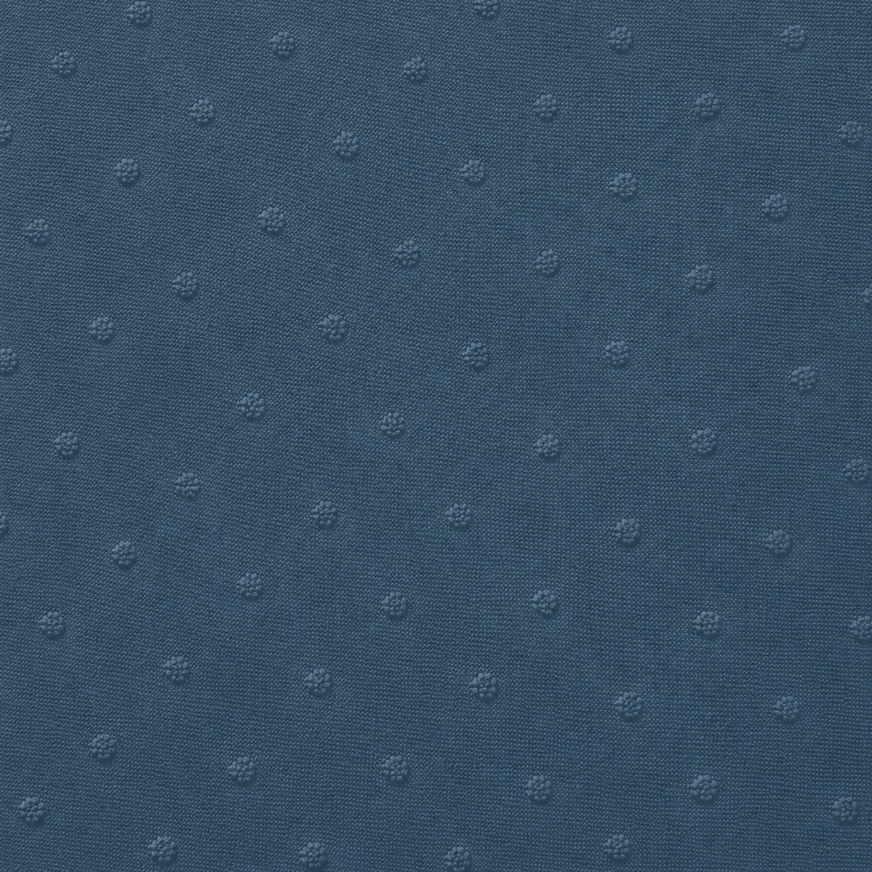 Swiss Dot Knit Solid Denim