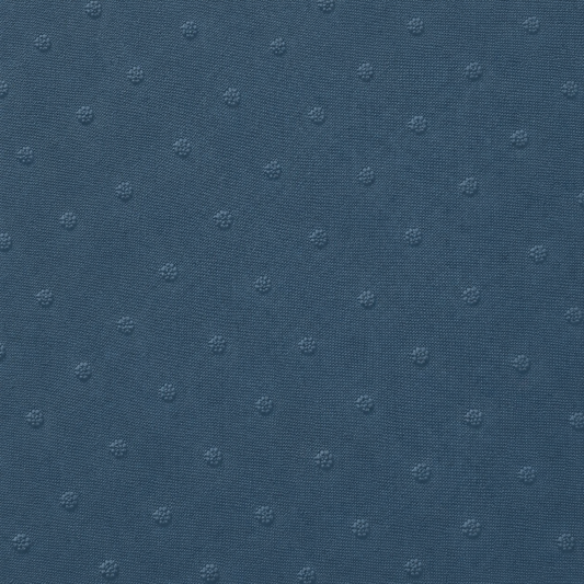 Swiss Dot Knit Solid Denim
