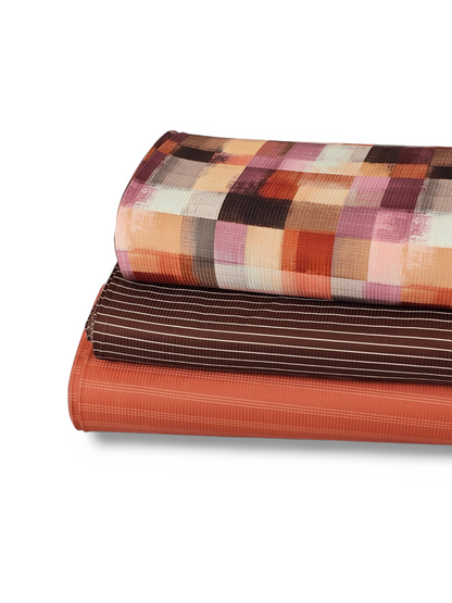 *Unique Design* Willow Ribbed Knit Canvas Plaid