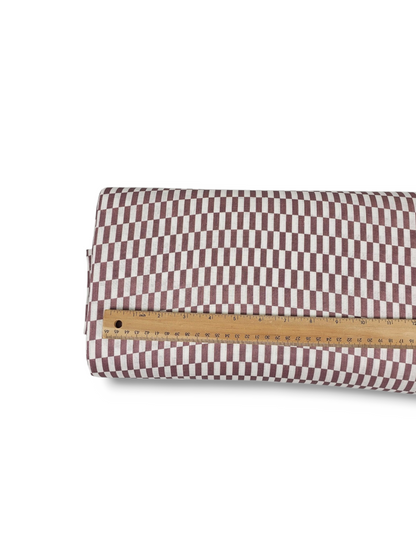 * Unique Design * Linen Modern Grid Mocha