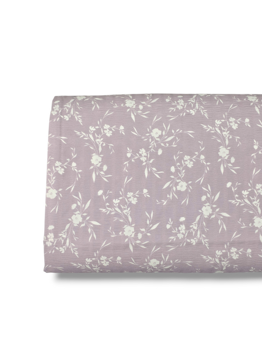 *Unique Design* Crinkled Crepe Whispering Garden Lavender