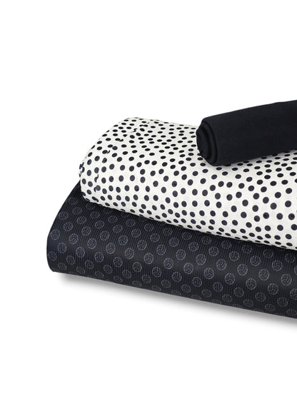 *Unique Design* Swiss Dot Knit Classic Dots White