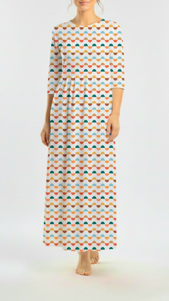 *Unique Design* Tricot Knit Retro Dots