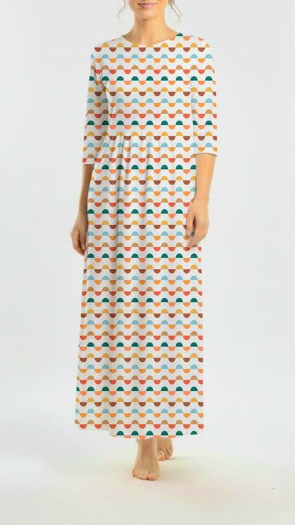 *Unique Design* Tricot Knit Retro Dots