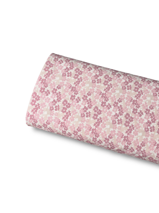 *Unique Design* Crinkled Crepe Morning Meadow Pink