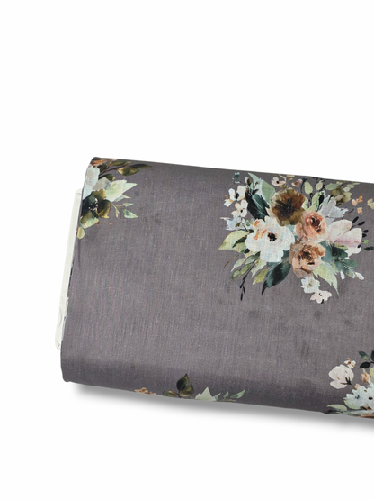 * Unique Design * Linen Song Of Autumn Dusky Olive