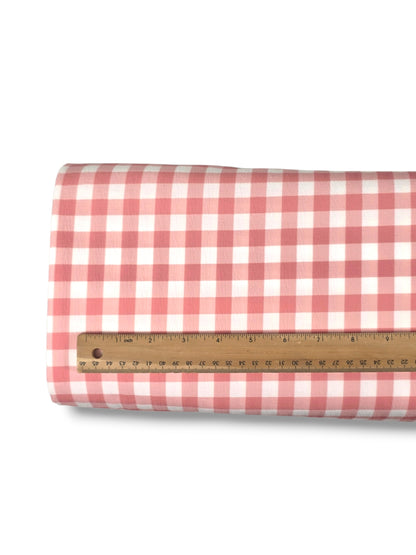 Poly Crepe Seaside Gingham Melon