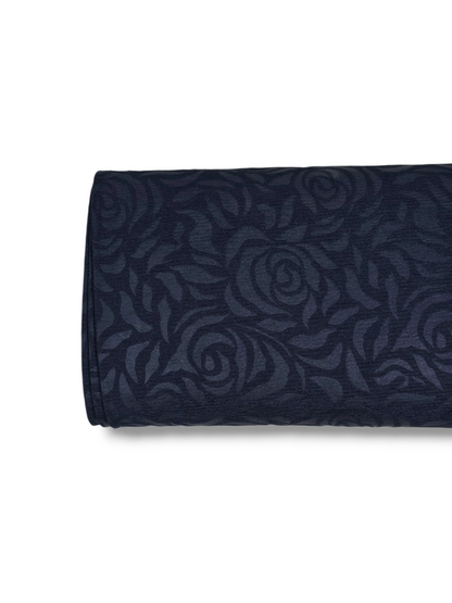 Southern Belle Rose Knit Navy Solid