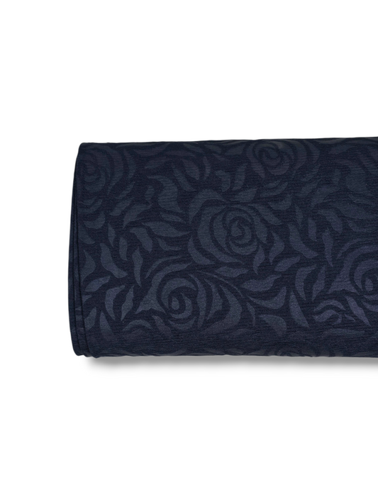 Southern Belle Rose Knit Navy Solid