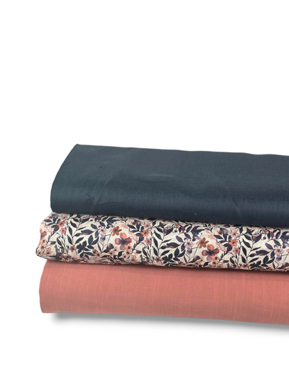 * Unique Design * Linen Botanical Blush