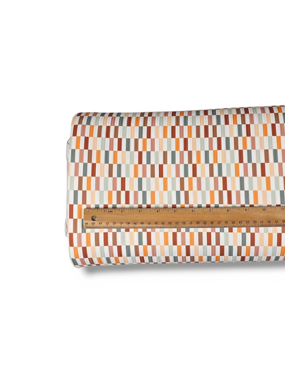 *Unique Design* Willow Ribbed Knit Modern Grid Autumn