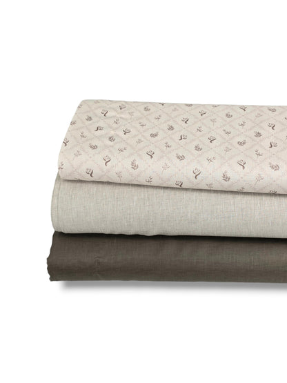 Dusty Stone Solid Linen