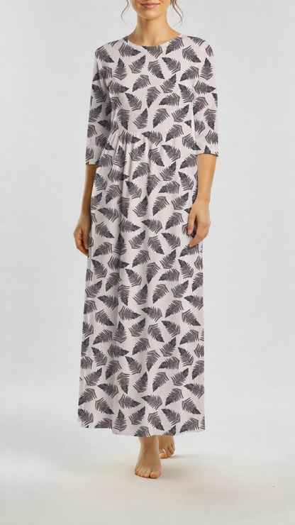 * Unique Design * Ribbed Knit Cotton Feel Forest Fern Blush