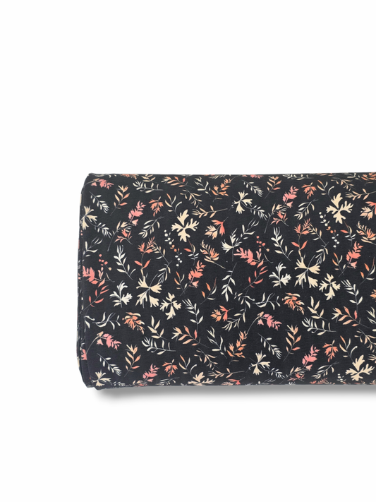 * Unique Design * Crinkled Crepe Bright Autumn Leaves