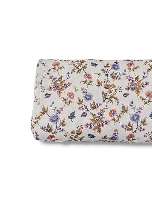 *Unique Design* Swiss Dot Knit Victorian Garden White