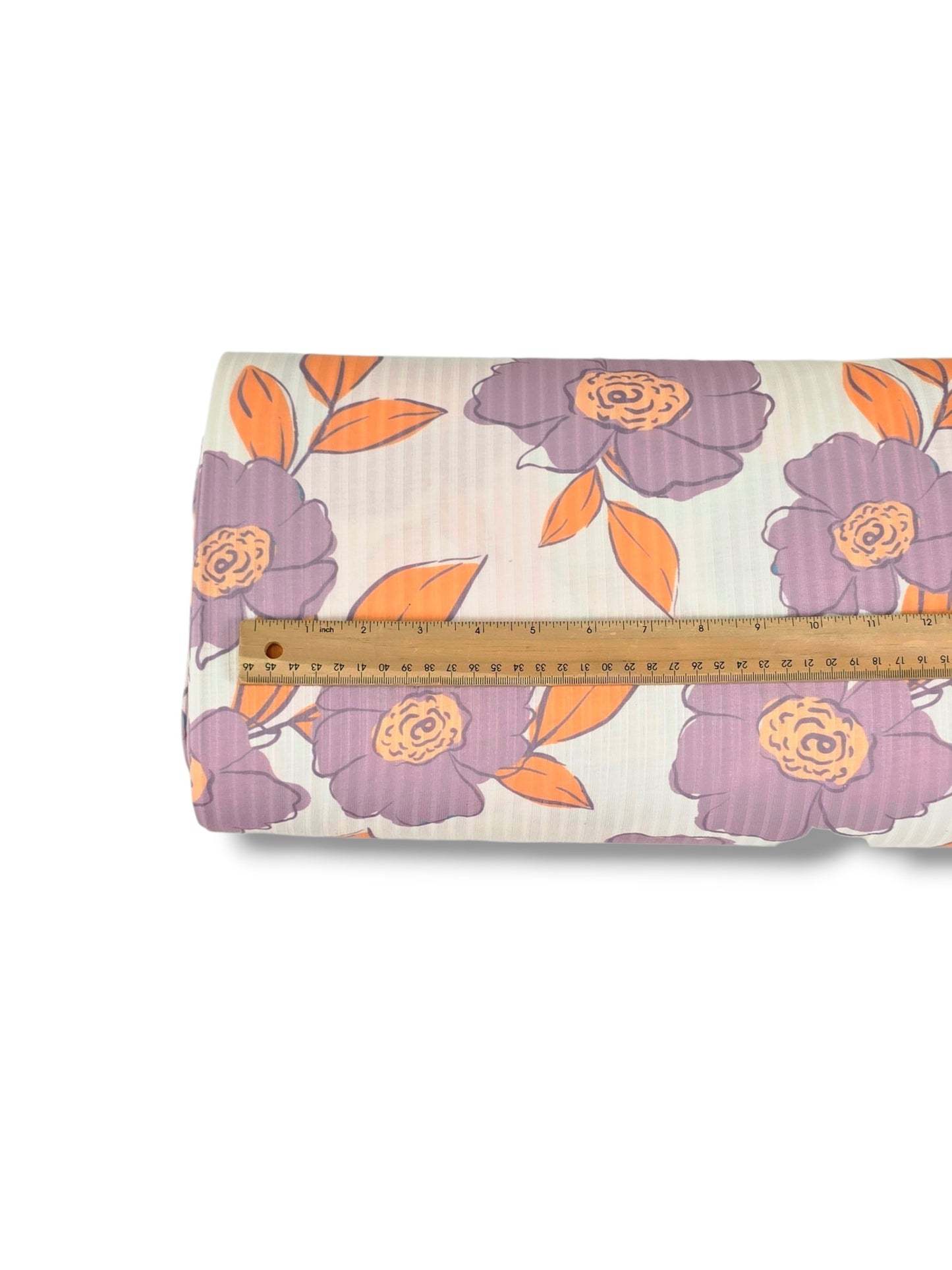 *Unique Design* Ribbed Knit Cotton Feel Airy Blossom Lavender