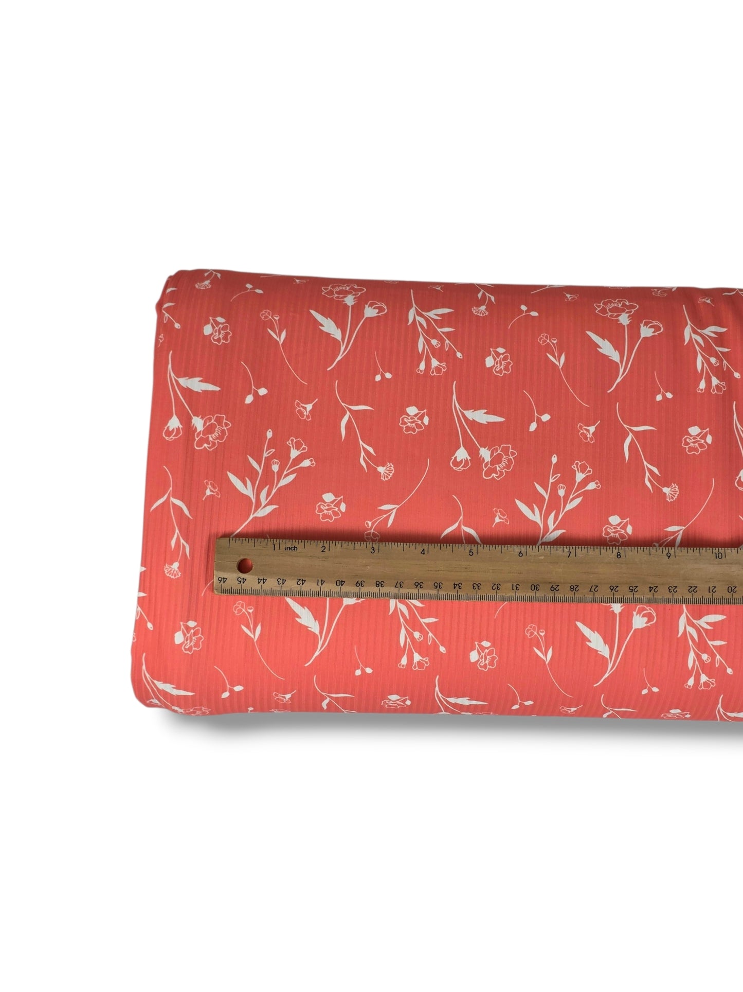 *Unique Design* Willow Ribbed Knit Airy Garden Coral