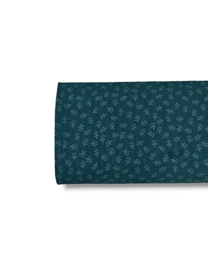 * Unique Design * Crinkled Crepe Woodland Sprigs Blue Spruce