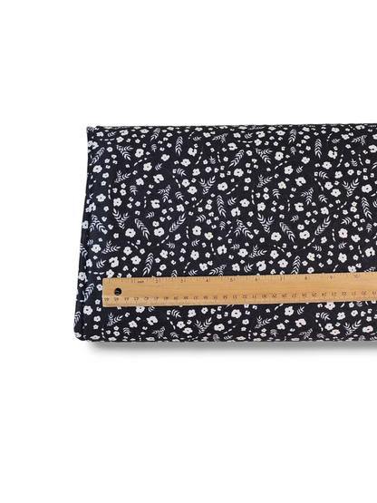 * Unique Design * Swiss Dot Knit Wheat & Wildflower Black