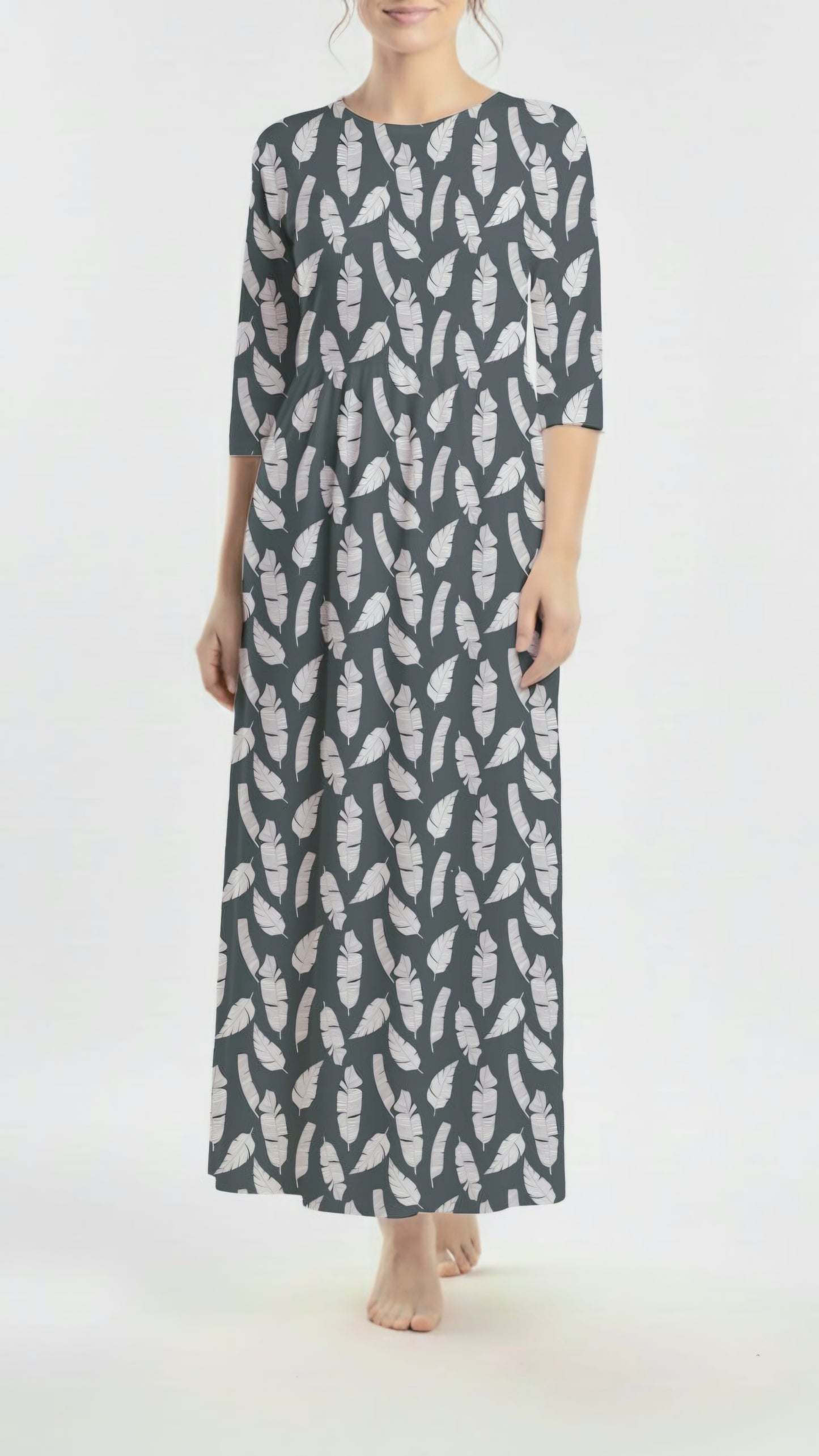 *Unique Design* Cotton Knit Modern Oasis Light Denim