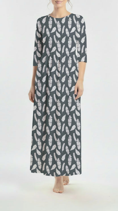 *Unique Design* Cotton Knit Modern Oasis Light Denim