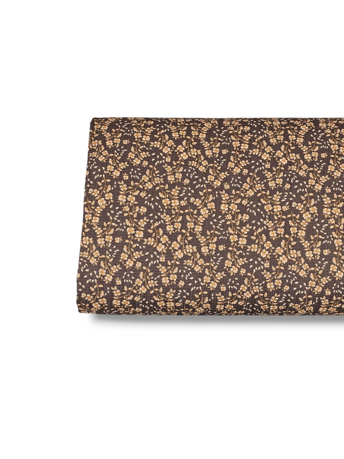 * Unique Design * Pointelle Mimi Vining Floral Dark Tan