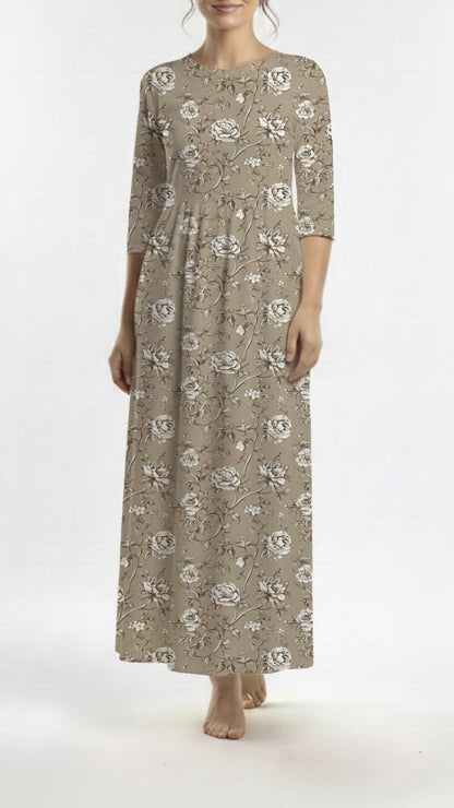 * Unique Design * Ribbed Knit Cotton Feel Vintage Wildflowers