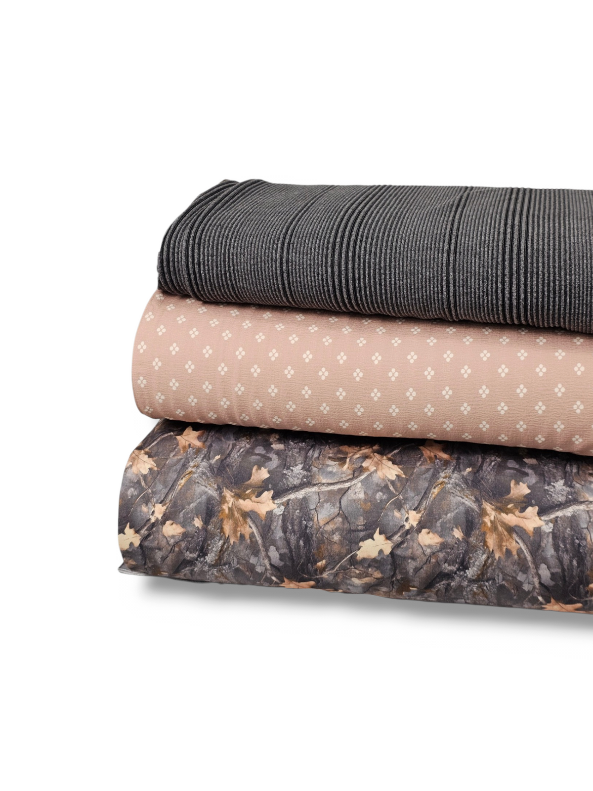* Unique Design * Cotton Knit Camo Leaves